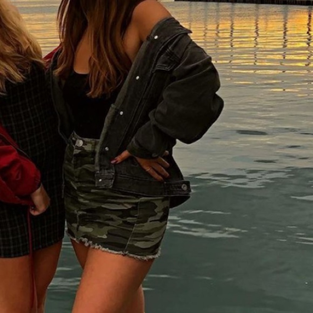 Express Camo Mini Skirt